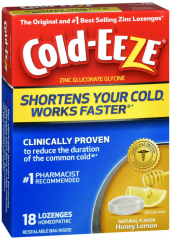 COLD-EEZE BOX HONEY LEMON LOZ 18CT