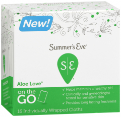 SIMPLY SUMMERS EVE CLTH WPE ALO LVE 16CT
