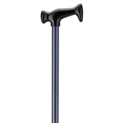 CANE PURPLE CHECKERS PLASTIC HANDLE DS