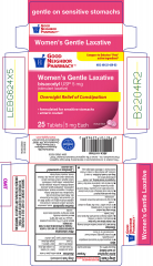 GNP WOMENS LAXATIVE GENTLE TAB 25CT