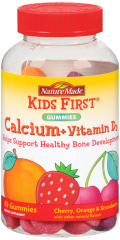 KIDS FIRST CALCIUM +D3 GMY 65CT NAT MADE