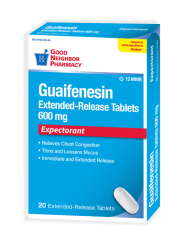 GNP MUCUS RELIEF ER 600MG TAB 20CT