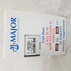 CALCIUM-VIT D 600MG-400IU TAB 50 UD