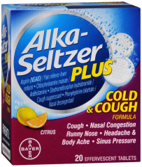 ALKA-SELTZER PLUS COLD&COUGH TAB 20CT