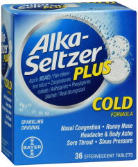 ALKA-SELTZER PLUS COLD TABLET 36CT