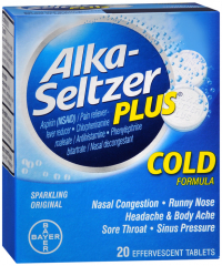 ALKA-SELTZER PLUS COLD TABLET 20CT