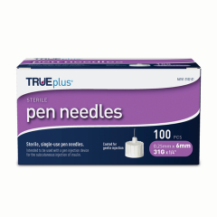 TRUEPLUS PEN NEEDLE 31G 6MM 100CT