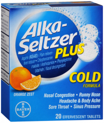 ALKA-SELTZER PLUS ORANGE ZEST 20CT