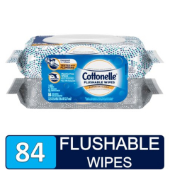 COTTONELLE FLUSHABLE CLEAN CLTH WPE 84CT