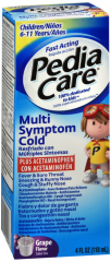 PEDIACARE+MULTI SYMPTM COLD LIQ GRPE 4OZ