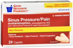 GNP SINUS PRESSURE PAIN CPL 24CT