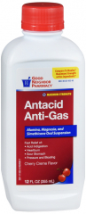 GNP ANTACID MAX STRGTH CHERRY LIQ 12OZ