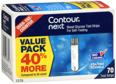 CONTOUR NEXT TEST STRIPS 70CT