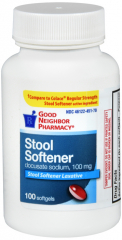 GNP STOOL SOFTENER 100MG SOFTGEL 100CT