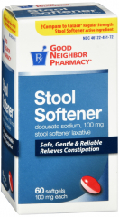 GNP STOOL SOFTENER 100MG SFTGL 60CT