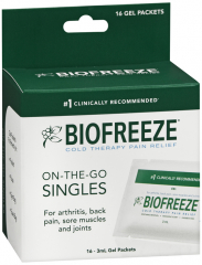 BIOFREEZE ON-THE-GO GEL PACKS 16X3ML