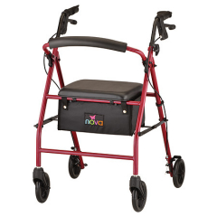 VIBE 6S ROLL WALKER STEEL RED 4235RD