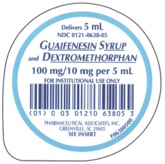 GUAIFENESIN DM 100-10 MG SYR 100X5 ML UD
