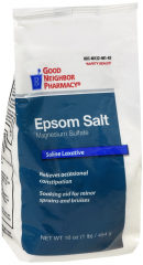 GNP EPSOM SALT POWDER 12X16OZ