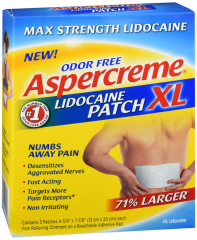 ASPERCREME LIDOCAINE PATCH XL 3 CT