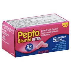 PEPTO BISMOL ULTRA CAPLETS 24 CT