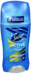 SECRET INV SOLID ACTIVE FRESH DEO 2.6OZ