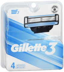 GILLETTE3 CARTRIDGE REFL 4CT