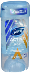 SECRET CLEAR GEL ACTIVE SPORT DEO 2.6 OZ