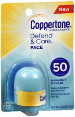 COPPERTONE DEFND&CARE STICK SPF50 0.25OZ