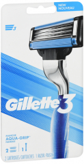 GILLETTE3 AQUA-GRIP RZ+RFL 1CT