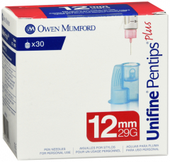UNIFINE PENTIPS PLUS 12MMX29G NDL 30CT