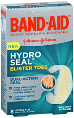 BAND AID HYDRO SEAL BLISTER TOES BDG 8CT