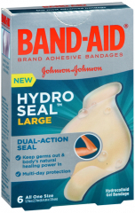 BAND AID HYDRO SEAL BDG LARGE 6CT