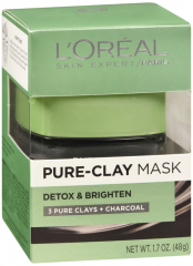LOREAL PURE CLAY MASK DETOXIFY/BRG 1.7OZ