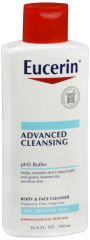 EUCERIN ADV CLNSING BODY FACE LIQ 16.9OZ