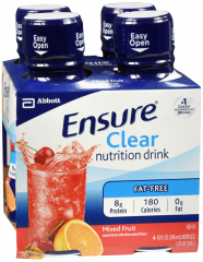 ENSURE CLEAR LIQ MIXED FRUIT 4X10OZ