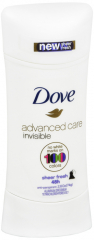 DOVE AP ADVANCED SHEER FINISH DEO 2.6OZ