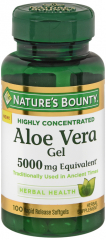 ALOE VERA GEL 5000MG SGC 100CT NAT BNTY