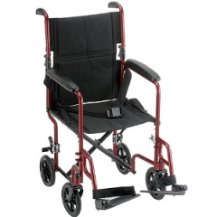 TRANSPT CHAIR 19" STEEL RED 319R DS