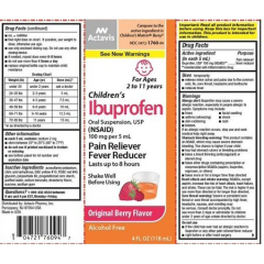CHILDS IBUPROFEN 100MG-5ML ORL SUS 118ML