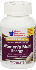 GNP WHOLEFOOD ENERGY WOMEN MV TAB 65CT