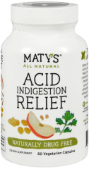 MATY'S ALL NATURAL ACID RELIEF CAP 60CT