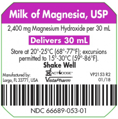 MILK OF MAGNESIA 2400 MG SUS 100X30 ML