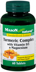 TURMERIC CMPLX W/D3 MAG TABS 60CT MASON