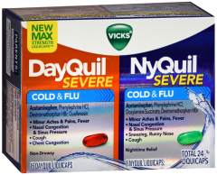 DAYQUIL/NYQUIL SEVERE COMBO LIQICAP 24CT