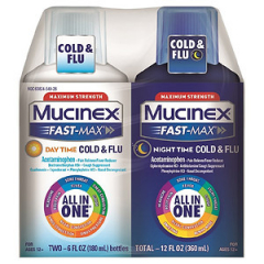 MUCINEX FST-MX DY/NT CLD/FL AIO LQ 2X6OZ