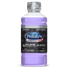 PEDIALYTE ADV PLUS LIQ ICED GRAPE 4X1LT