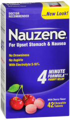 NAUZENE MOTION SICKNESS CHEW TAB 42CT