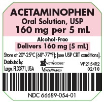 ACETAMINOPHEN 160 MG UD SOL 100X5 ML