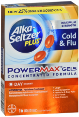 ALKA-SELTZER PLUS POWERGELS DAY 16CT